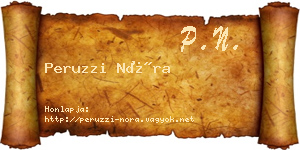 Peruzzi Nóra névjegykártya